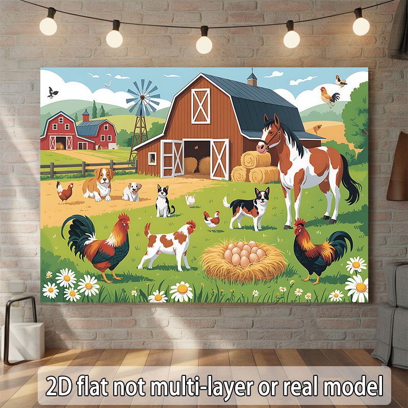 Agriculture Farming School - Conception plate 2D, bannière monobloc avec