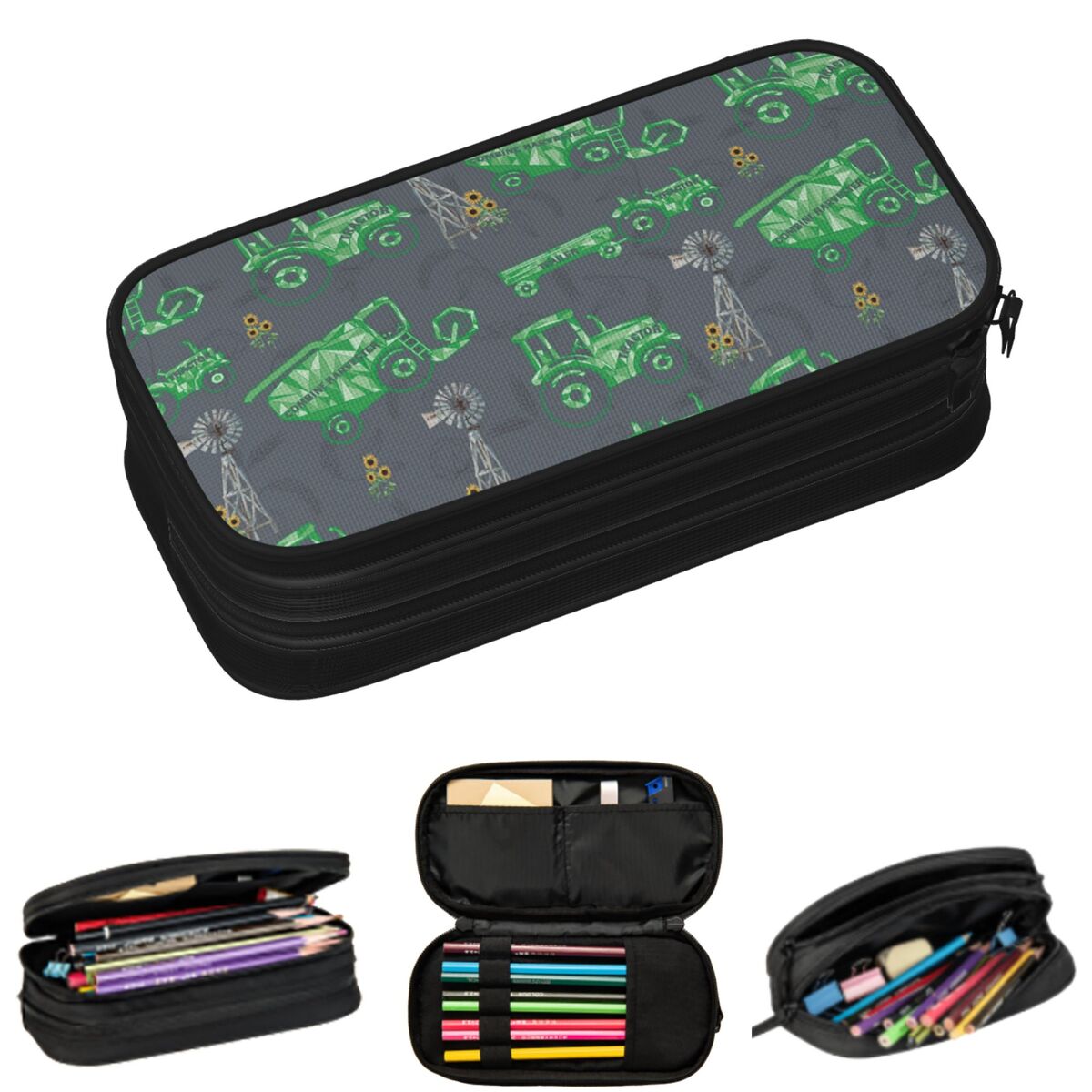 Agriculture Farming School - Trousse à crayons pour étudiants, boîte