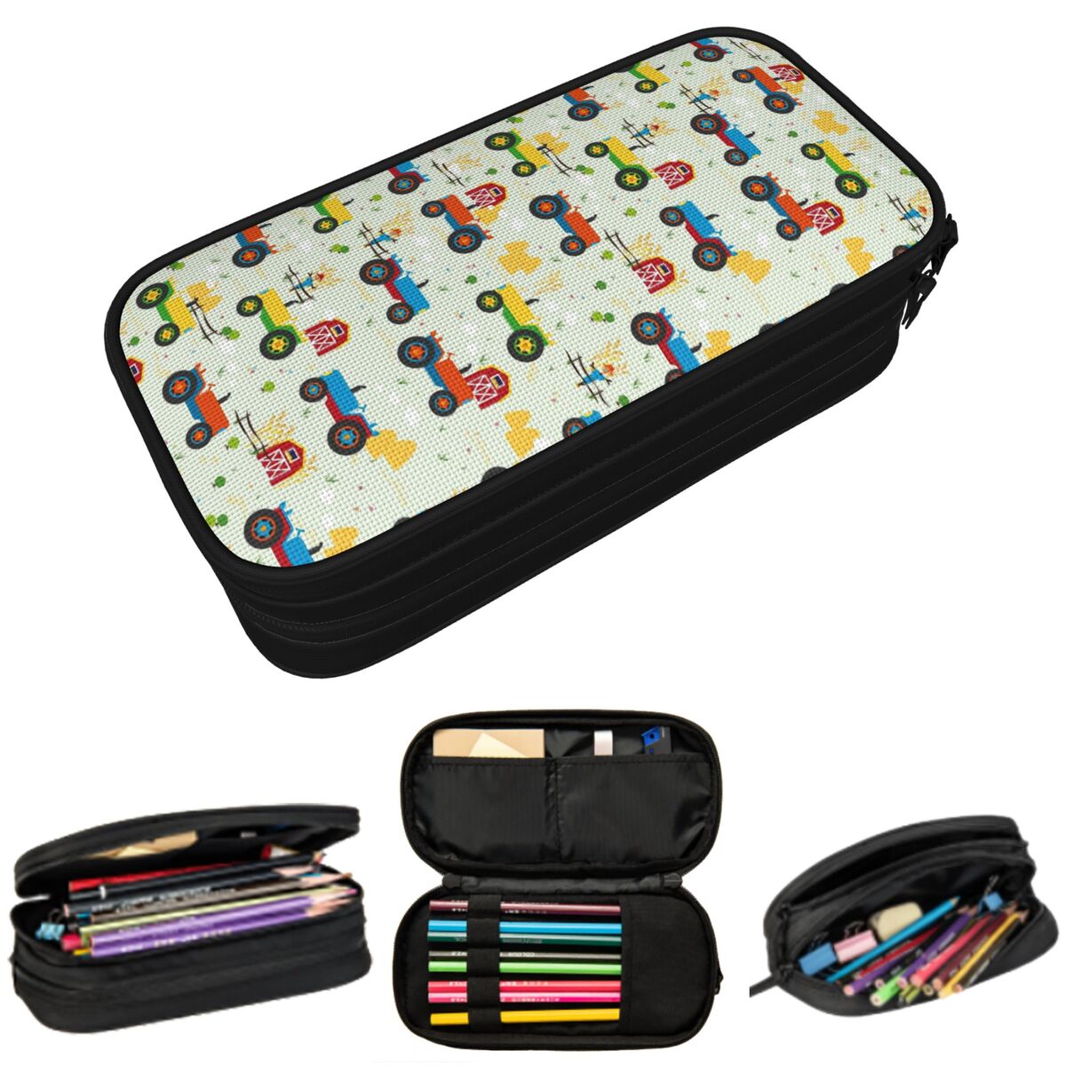 Agriculture Farming School - Trousse à crayons pour étudiants, boîte