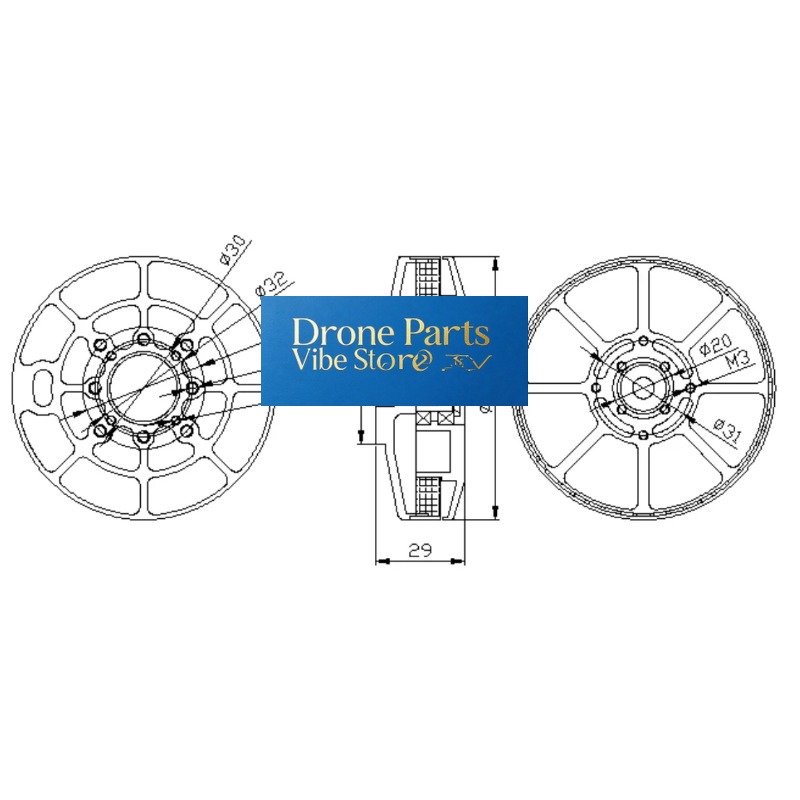 DParts1UA80- KV85/150/175 ESC  - Drone Crop Sprayer avis et prix