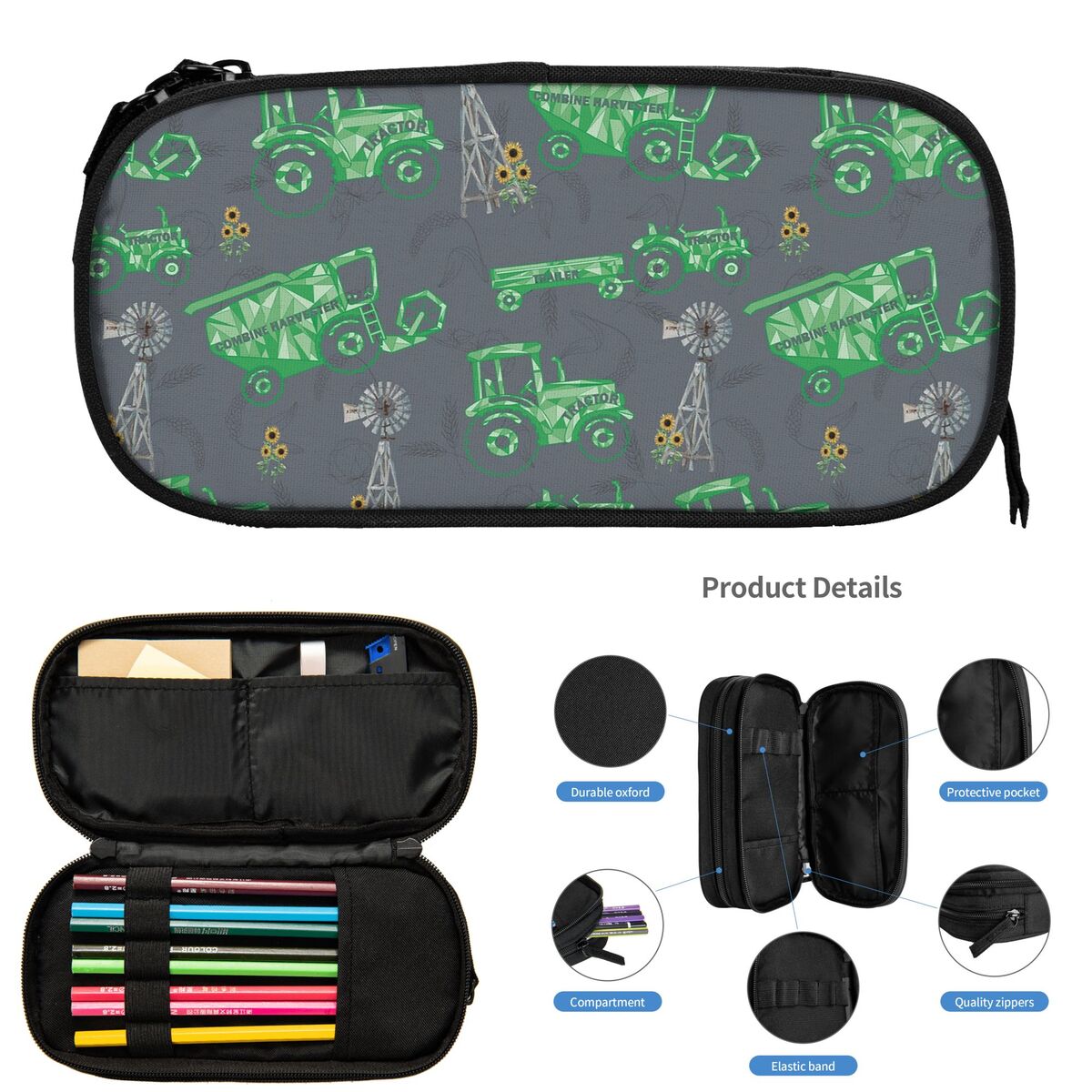 Trousse à crayons pour étudian - Agriculture Farming School avis et prix